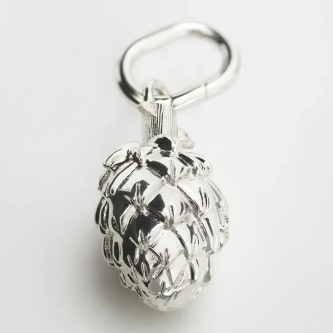 Charms Artichoke en latón con acabado de rodio Charms Artichoke en latón con acabado de rodio