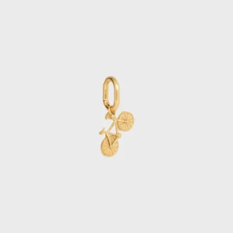 Charms Bike en latón con acabado dorado