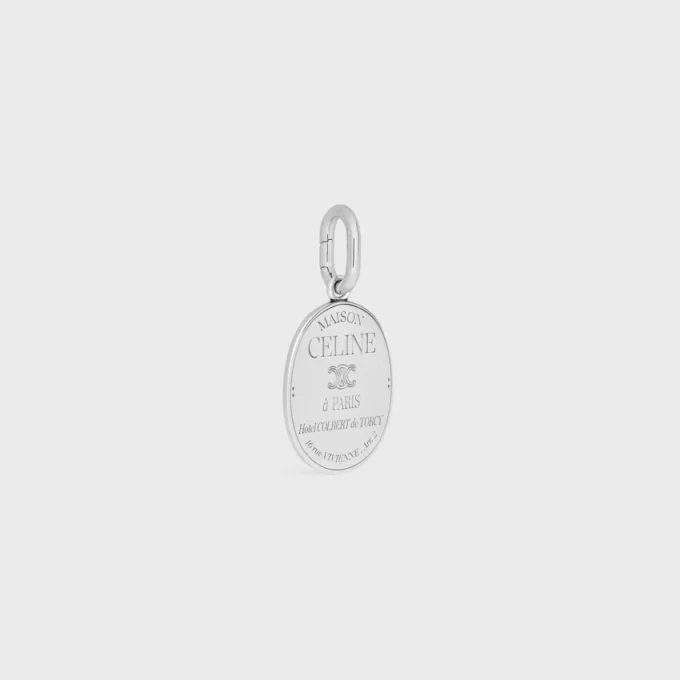 Charms CELINE Medalla de latón con acabado de rodio Charms CELINE Medalla de latón con acabado de rodio