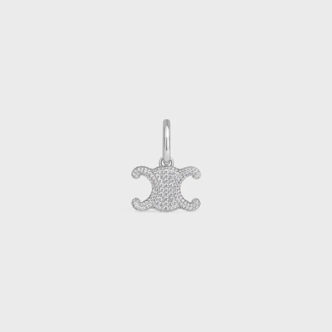 Charms CELINE Triomphe en strass y latón con acabado de rodio Charms CELINE Triomphe en strass y latón con acabado de rodio