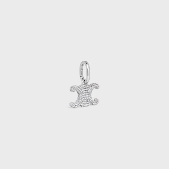 Charms CELINE Triomphe en strass y latón con acabado de rodio Charms CELINE Triomphe en strass y latón con acabado de rodio