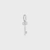 Charms Llave Triomphe en latón con acabado de rodio Charms Llave Triomphe en latón con acabado de rodio