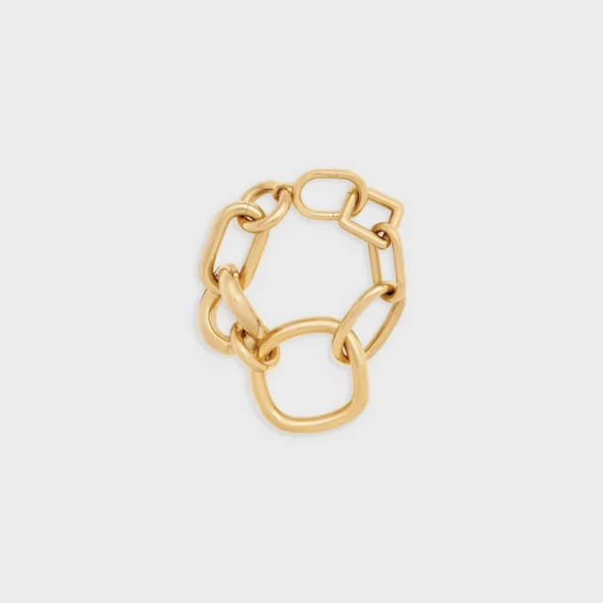 Charms Modern Chunky Gourmette en latón con acabado dorado Charms Modern Chunky Gourmette en latón con acabado dorado