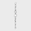 Charms Modern Thin Gourmette en latón con acabado de rodio