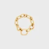 Charms Modern Thin Gourmette en latón con acabado dorado Charms Modern Thin Gourmette en latón con acabado dorado