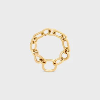 Charms Modern Thin Gourmette en latón con acabado dorado