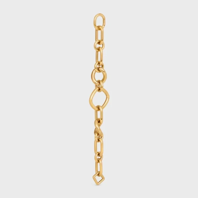 Charms Modern Thin Gourmette en latón con acabado dorado Charms Modern Thin Gourmette en latón con acabado dorado