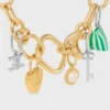 Charms Berlingot en resina y latón con acabado de rodio Charms Berlingot en resina y latón con acabado de rodio