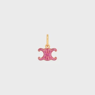 Charms Triomphe de strass y latón con acabado dorado