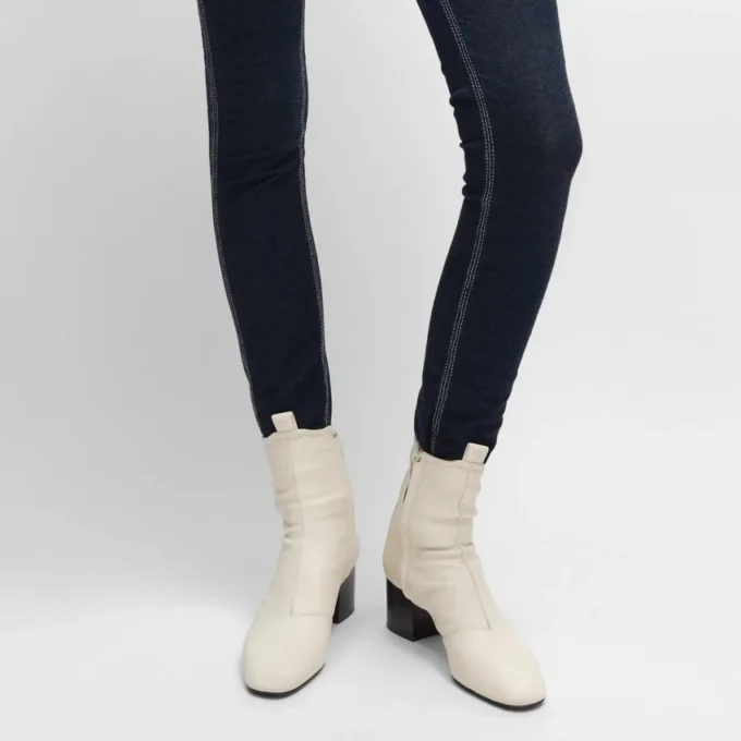 Cheri – Bota con cremallera en piel de cordero elástica Cheri – Bota con cremallera en piel de cordero elástica