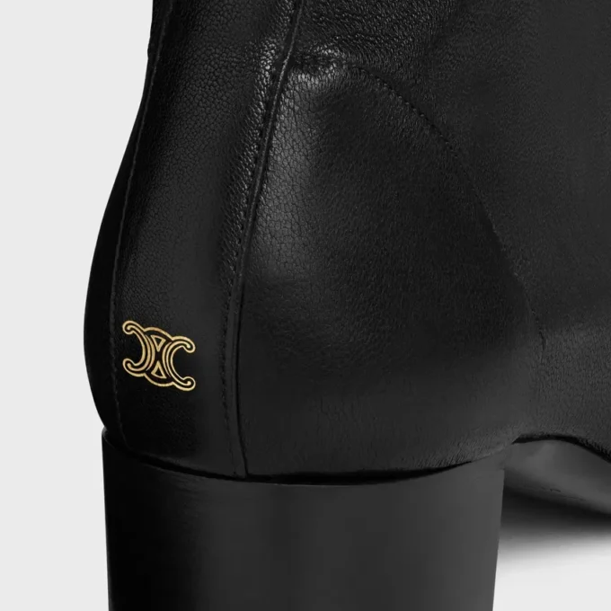 Cheri – Bota con cremallera en piel de cordero elástica Cheri – Bota con cremallera en piel de cordero elástica