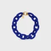 Collar Ata CELINE Links de cuentas y latón con acabado dorado Collar Ata CELINE Links de cuentas y latón con acabado dorado