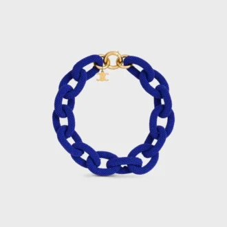 Collar Ata CELINE Links de cuentas y latón con acabado dorado
