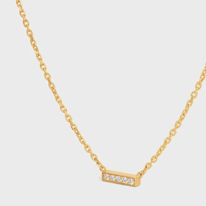Collar CELINE Line en oro amarillo y diamantes Collar CELINE Line en oro amarillo y diamantes