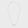 Collar CELINE Monochroms de perlas de vidrio y latón con acabado de rodio Collar CELINE Monochroms de perlas de vidrio y latón con acabado de rodio