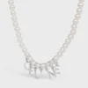 Collar CELINE Monochroms de perlas de vidrio y latón con acabado de rodio Collar CELINE Monochroms de perlas de vidrio y latón con acabado de rodio