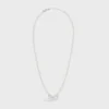 Collar CELINE Monochroms de perlas de vidrio y latón con acabado de rodio Collar CELINE Monochroms de perlas de vidrio y latón con acabado de rodio