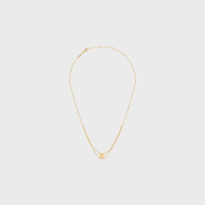 Collar colgante Triomphe en latón con acabado dorado Collar colgante Triomphe en latón con acabado dorado