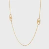 Collar largo Maillon Triomphe en oro amarillo y diamantes Collar largo Maillon Triomphe en oro amarillo y diamantes