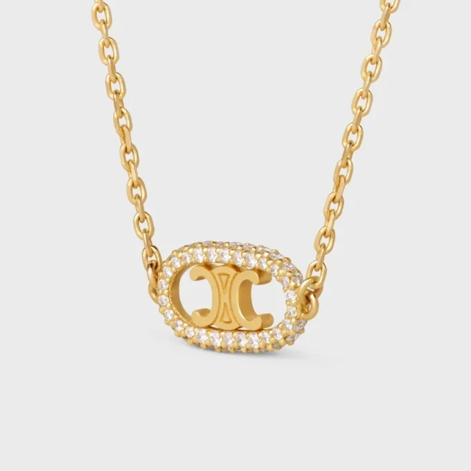 Collar Maillon Triomphe en oro amarillo y diamantes Collar Maillon Triomphe en oro amarillo y diamantes