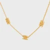 Collar Triomphe Mini Triomphe en latón con acabado dorado Collar Triomphe Mini Triomphe en latón con acabado dorado