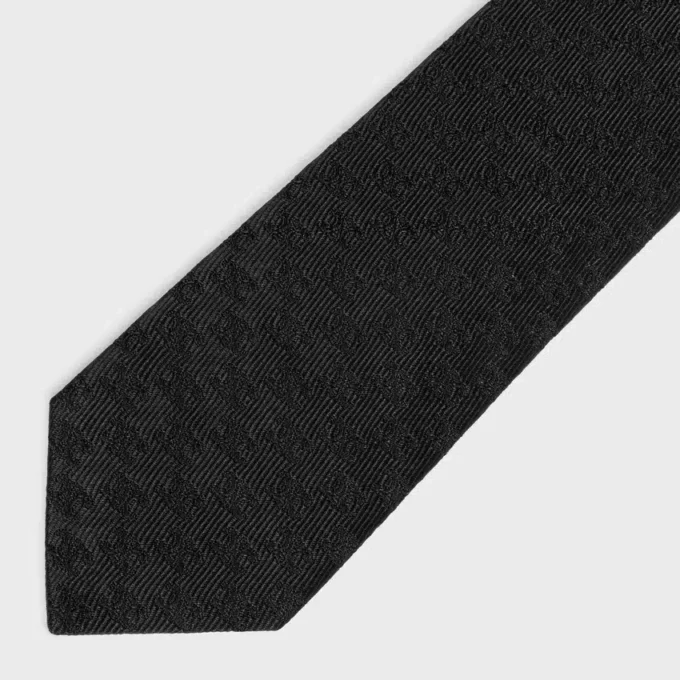 Corbata en jacquard de seda Mini Triomphe Corbata en jacquard de seda Mini Triomphe