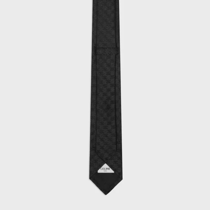 Corbata en jacquard de seda Mini Triomphe Corbata en jacquard de seda Mini Triomphe