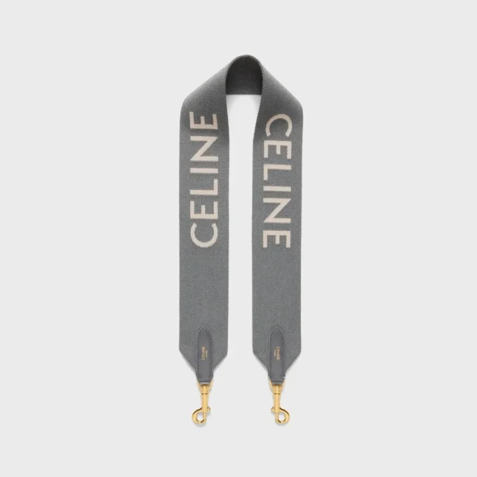 Correa corta de lana con jacquard CELINE Correa corta de lana con jacquard CELINE