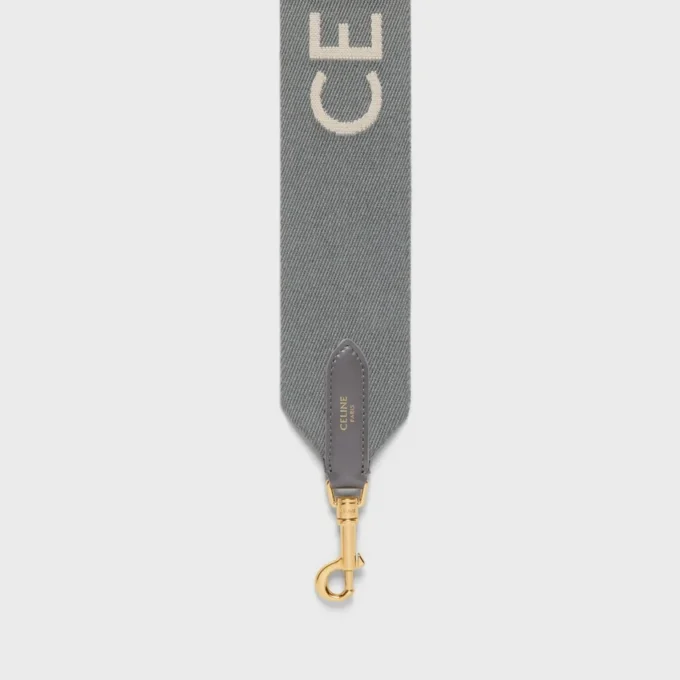 Correa corta de lana con jacquard CELINE Correa corta de lana con jacquard CELINE