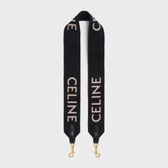 Correa larga de lana con jacquard de CELINE