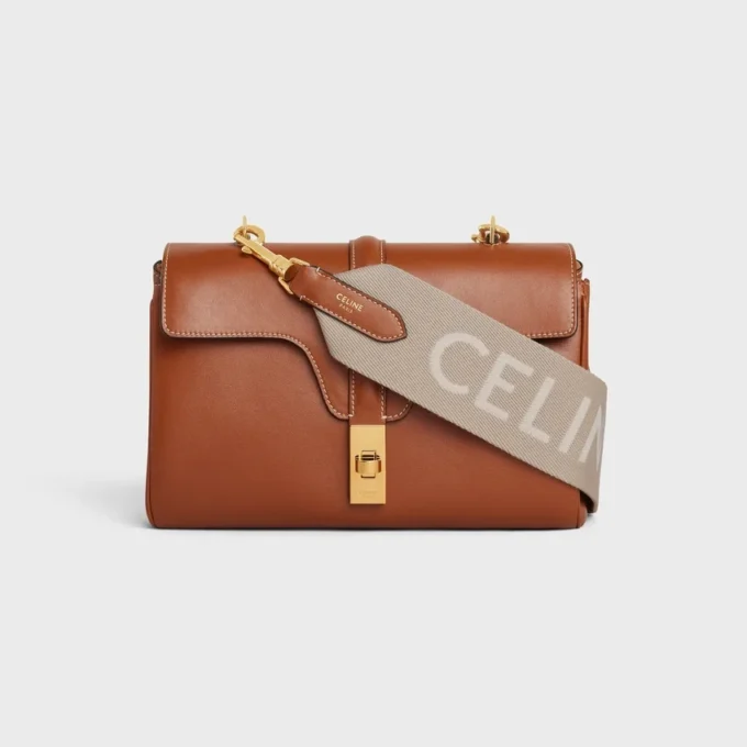 Correa larga de lana con jacquard de CELINE Correa larga de lana con jacquard de CELINE