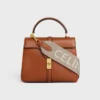Correa larga de lana con jacquard de CELINE Correa larga de lana con jacquard de CELINE