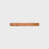 Correa reversible de 25 mm en piel de becerro natural y Triomphe Canvas Correa reversible de 25 mm en piel de becerro natural y Triomphe Canvas
