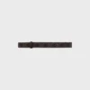 Correa reversible de 25 mm en piel Taurillon y Triomphe Canvas Correa reversible de 25 mm en piel Taurillon y Triomphe Canvas