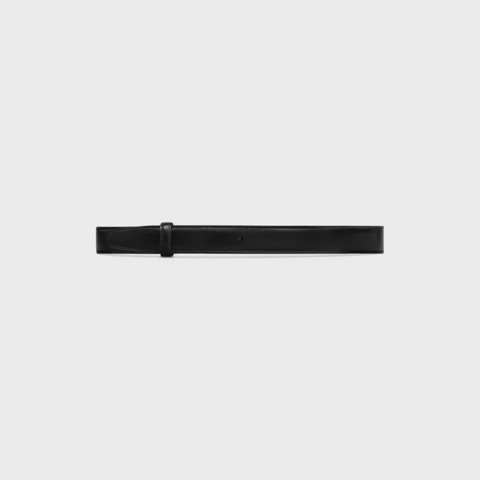 Correa reversible de 25 mm en piel Taurillon y Triomphe Canvas Correa reversible de 25 mm en piel Taurillon y Triomphe Canvas