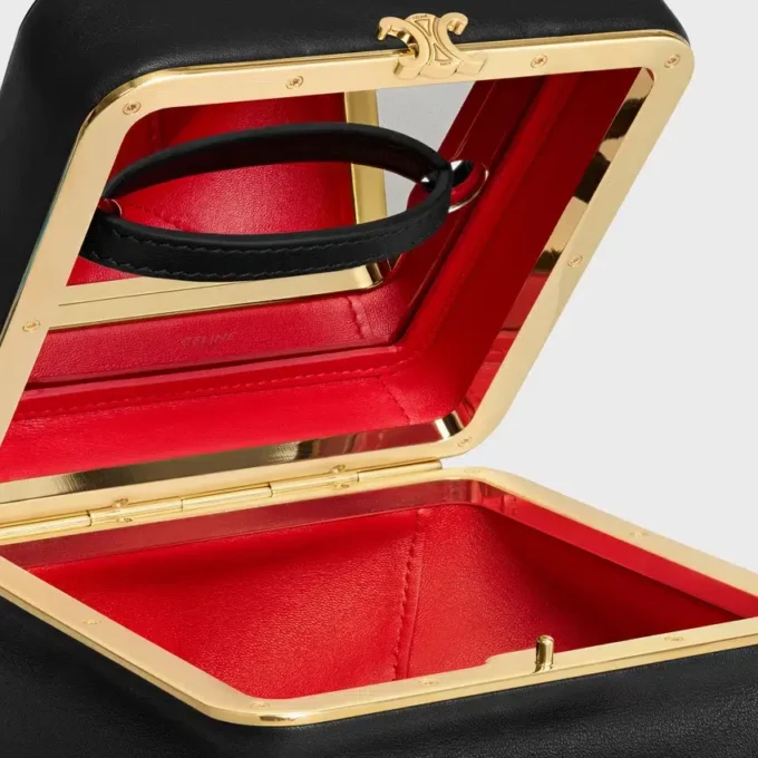 Cubo en piel de becerro flexible
