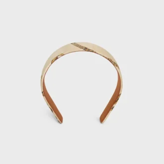 Diadema CELINE Chains en seda y piel de becerro
