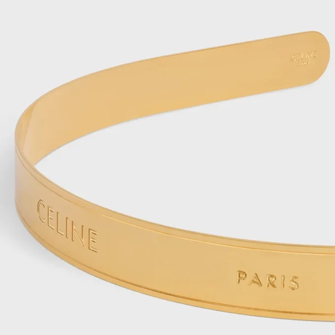 Diadema fina CELINE Paris en acero Diadema fina CELINE Paris en acero