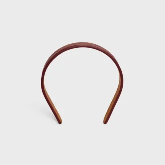 Diadema fina CELINE Toile Triomphe en piel de cordero y Toile Triomphe