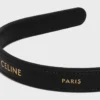 Diadema fina de CELINE Paris en piel de becerro Diadema fina de CELINE Paris en piel de becerro