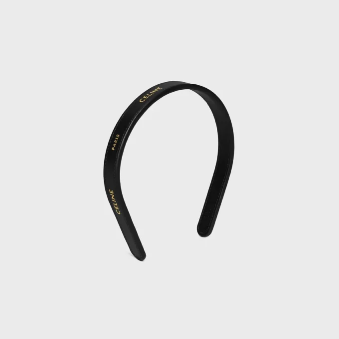 Diadema fina de CELINE Paris en piel de becerro Diadema fina de CELINE Paris en piel de becerro