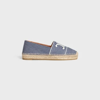 Espadrilles CELINE de tejido a rayas con Triomphe