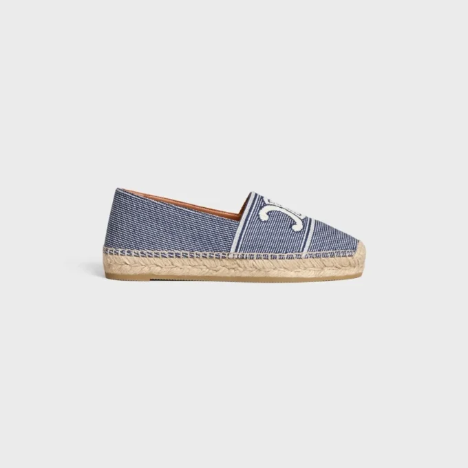 Espadrilles CELINE de tejido a rayas con Triomphe Espadrilles CELINE de tejido a rayas con Triomphe