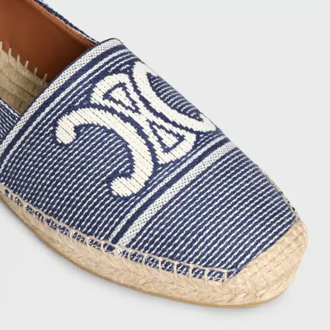 Espadrilles CELINE de tejido a rayas con Triomphe Espadrilles CELINE de tejido a rayas con Triomphe