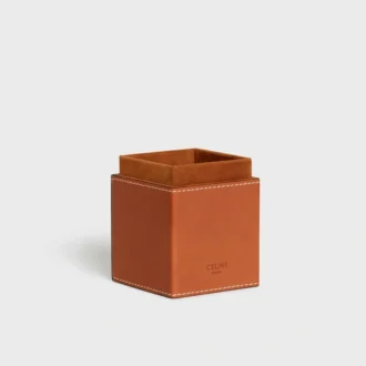 Estuche para 1 perfume de 100 ml en piel de becerro natural
