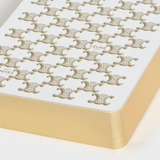 Estuche para naipes en Triomphe Canvas y piel de cordero