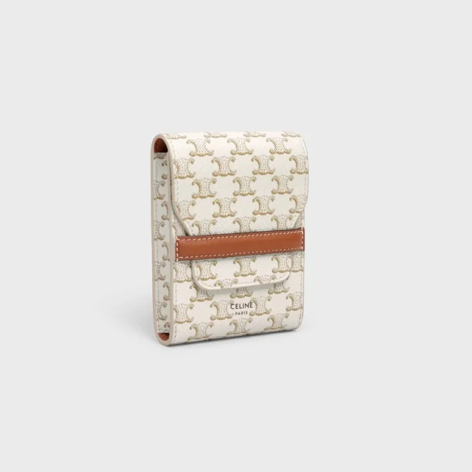 Estuche para naipes en Triomphe Canvas y piel de cordero Estuche para naipes en Triomphe Canvas y piel de cordero