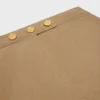 Falda corta de gabardina de algodón Falda corta de gabardina de algodón