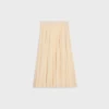 Falda midi de georgette de seda Falda midi de georgette de seda