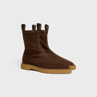 Flow – Bota con cremallera en piel de cordero de gamuza elástica